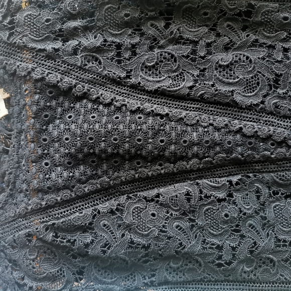 Rebecca Taylor black lace sleeveless top - Picture 6 of 8